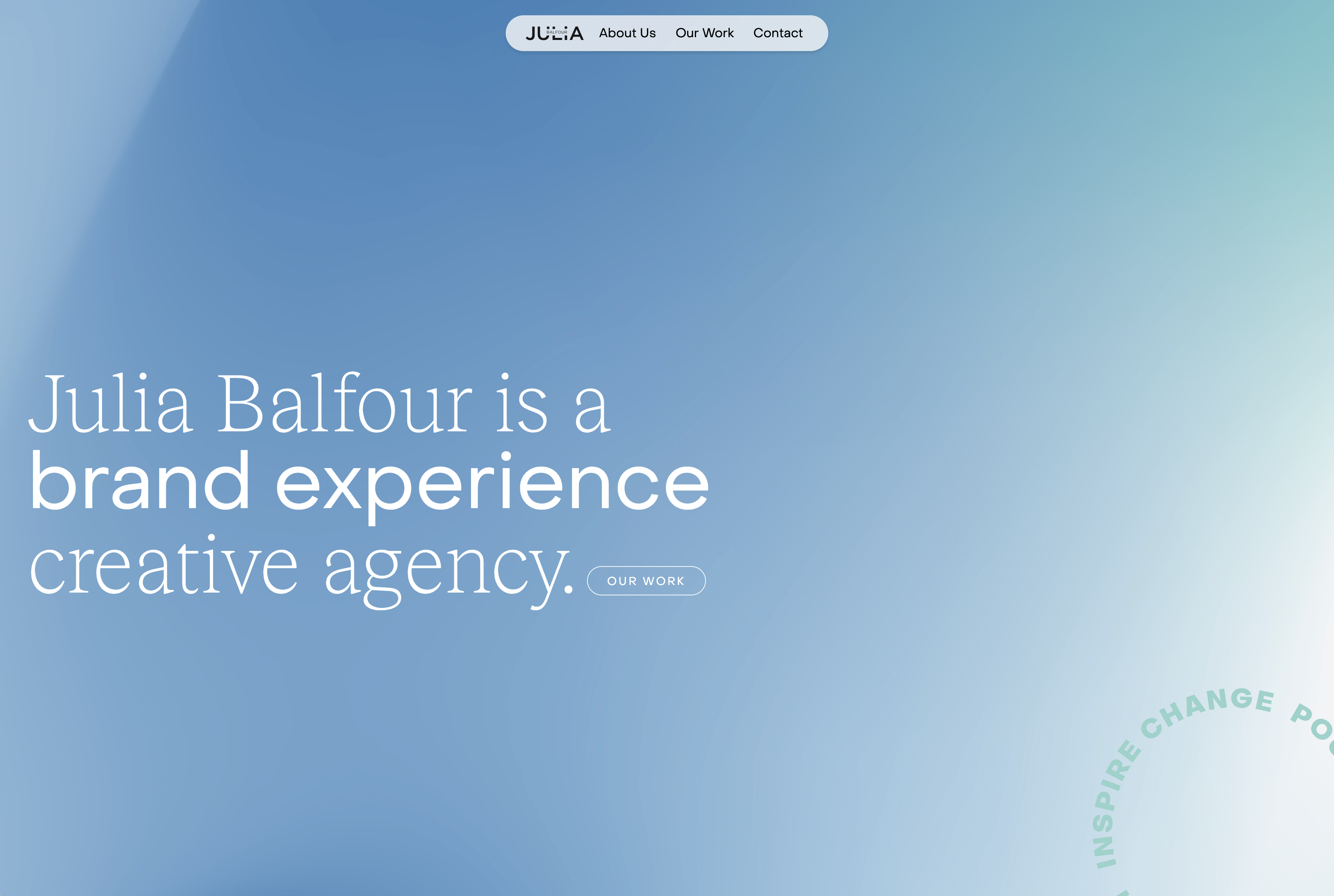 Screenshot of the Julia Balfour website